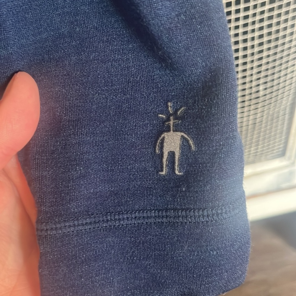 Smartwool Blue Quarter Zip - Picture 4 of 8